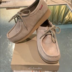 Clark’s wallabee suede shoe